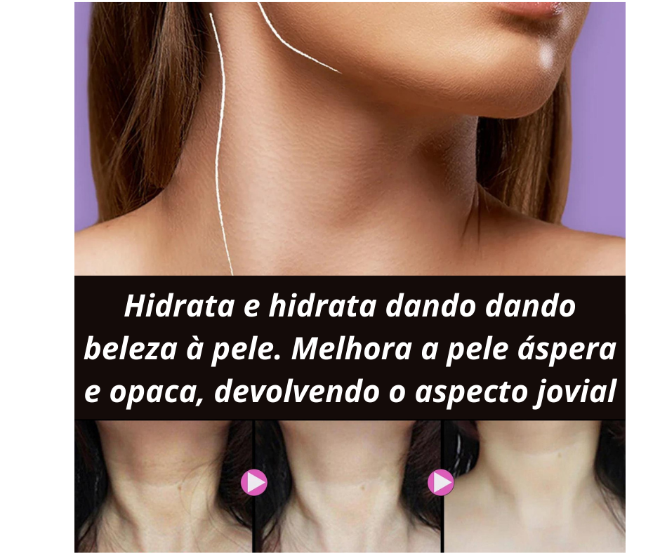 Creme Facial Removedor de Rugas, Firmador do Pescoço e Clareador de Linhas Fina
