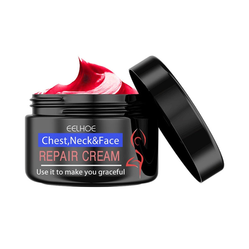 Creme Facial Removedor de Rugas, Firmador do Pescoço e Clareador de Linhas Fina